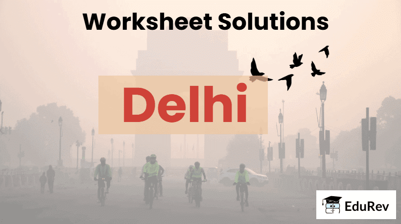 Delhi - 1 Class 3 Worksheet SST