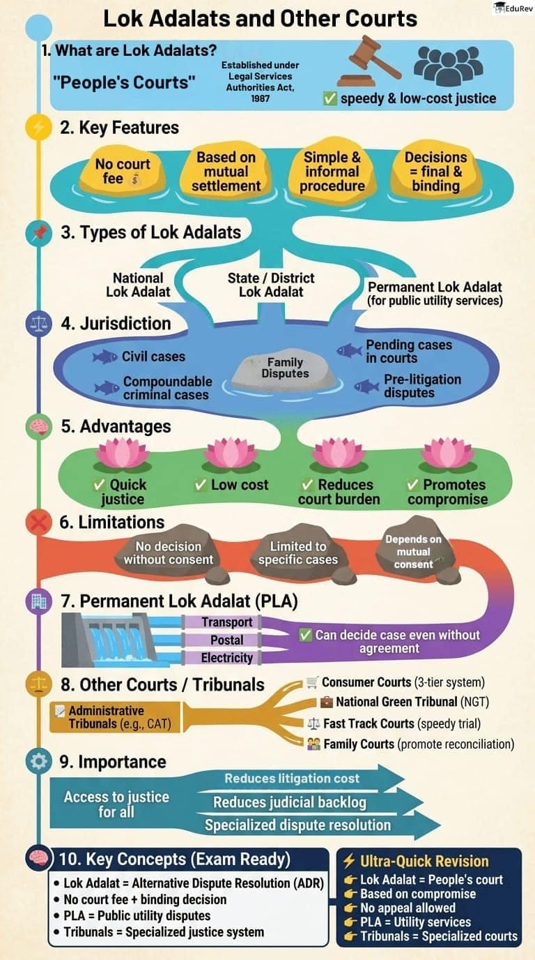 Infographics: Lok Adalats and Other Courts