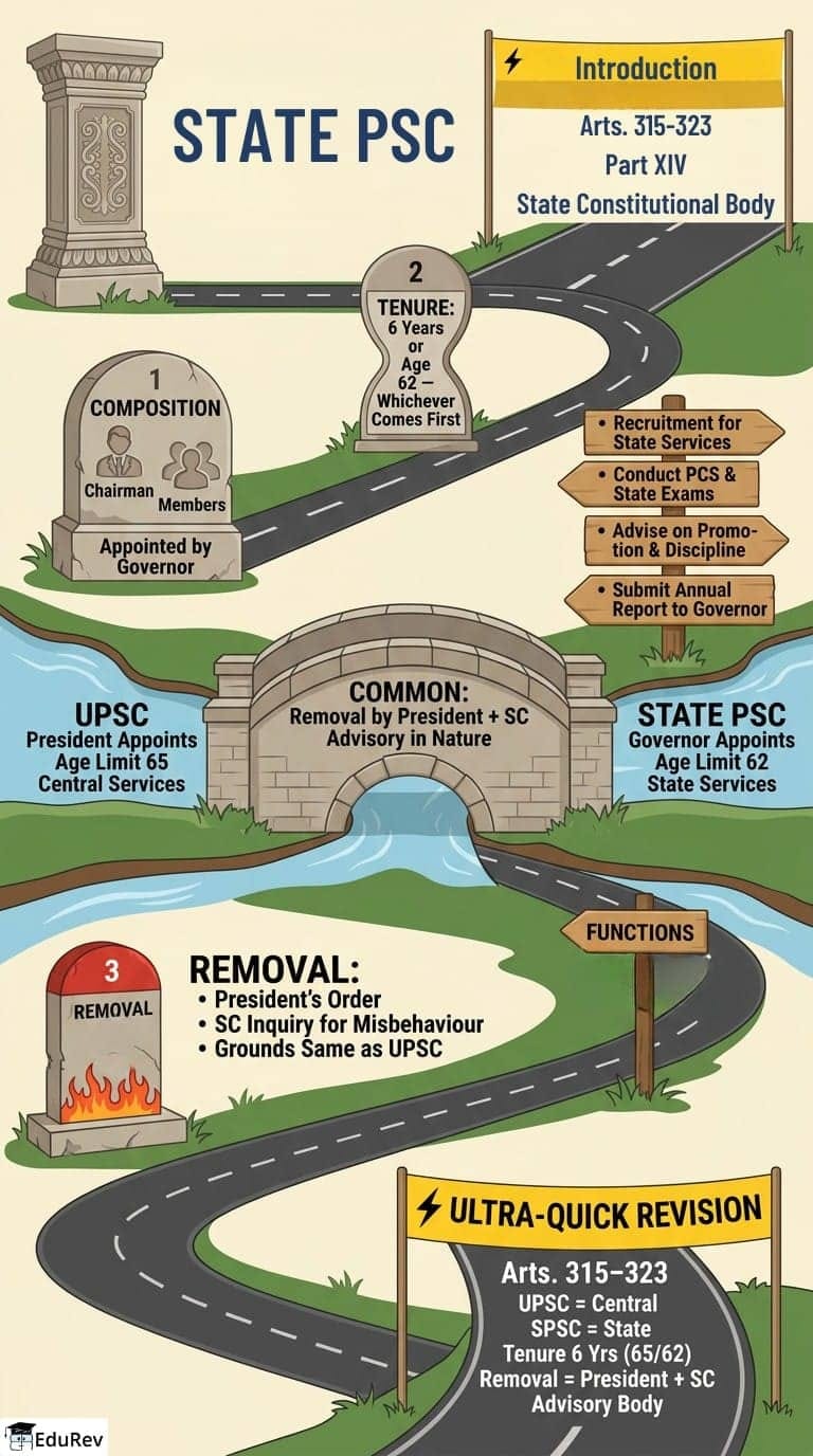 Infographics State PSC - Indian Polity for UPSC CSE PDF Download