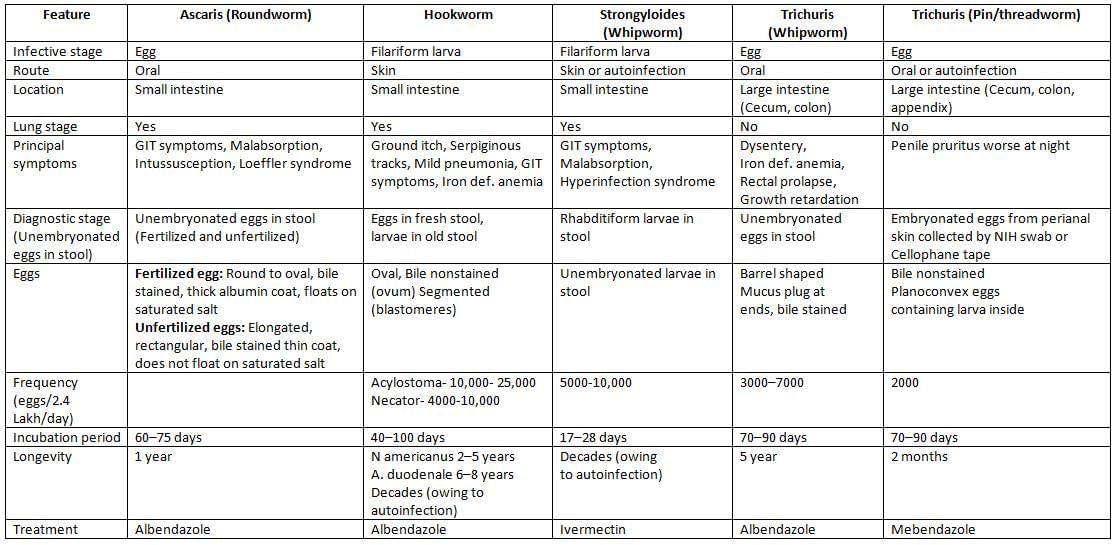 Nematodes Chapter Notes | Microbiology - NEET PG