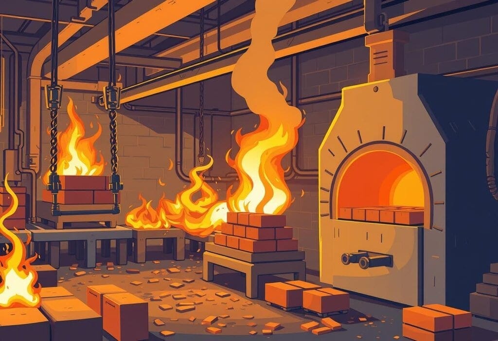 Industrial Brick Firing