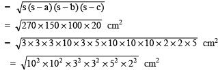 Ex 12.1 NCERT Solutions- Heron’s Formula - Class 9