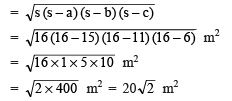 Ex 12.1 NCERT Solutions- Heron’s Formula - Class 9