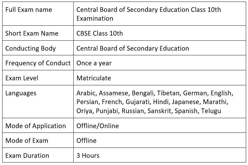 CBSE Class 10: What All You Need to Know