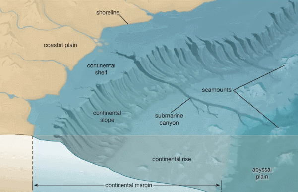 Bottom Topography of the Atlantic, Indian & Pacific Oceans | Geography Optional for UPSC