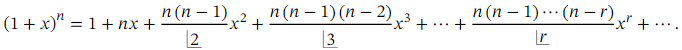 Some Results on Binomial Coefficients and Negative or Fractional Indices | Mathematics (Maths) Class 11 - Commerce