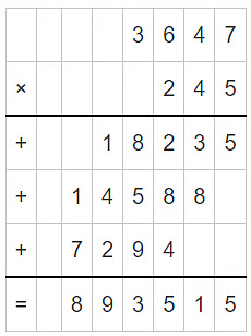 Class 4 Maths - Multiplication - CBSE Worksheets Solutions