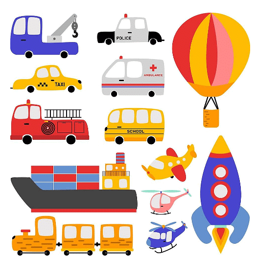 Class 2 Means of Transport - CBSE Worksheets- 1