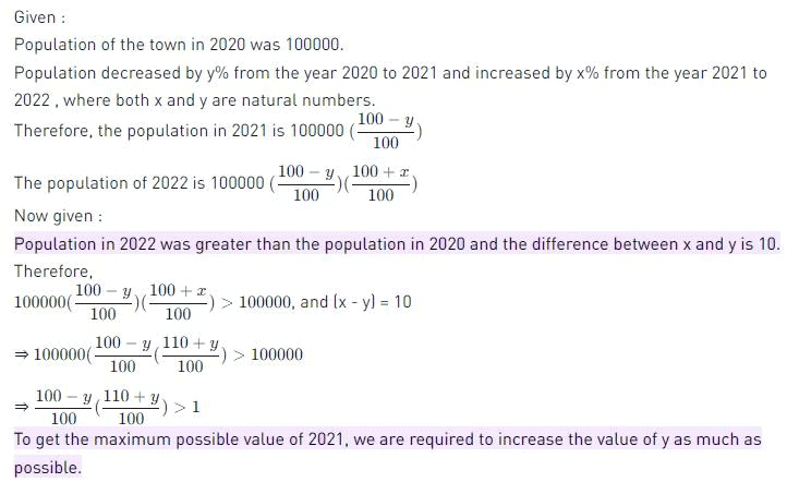 Percentages CAT Previous Year Questions with Answer PDF