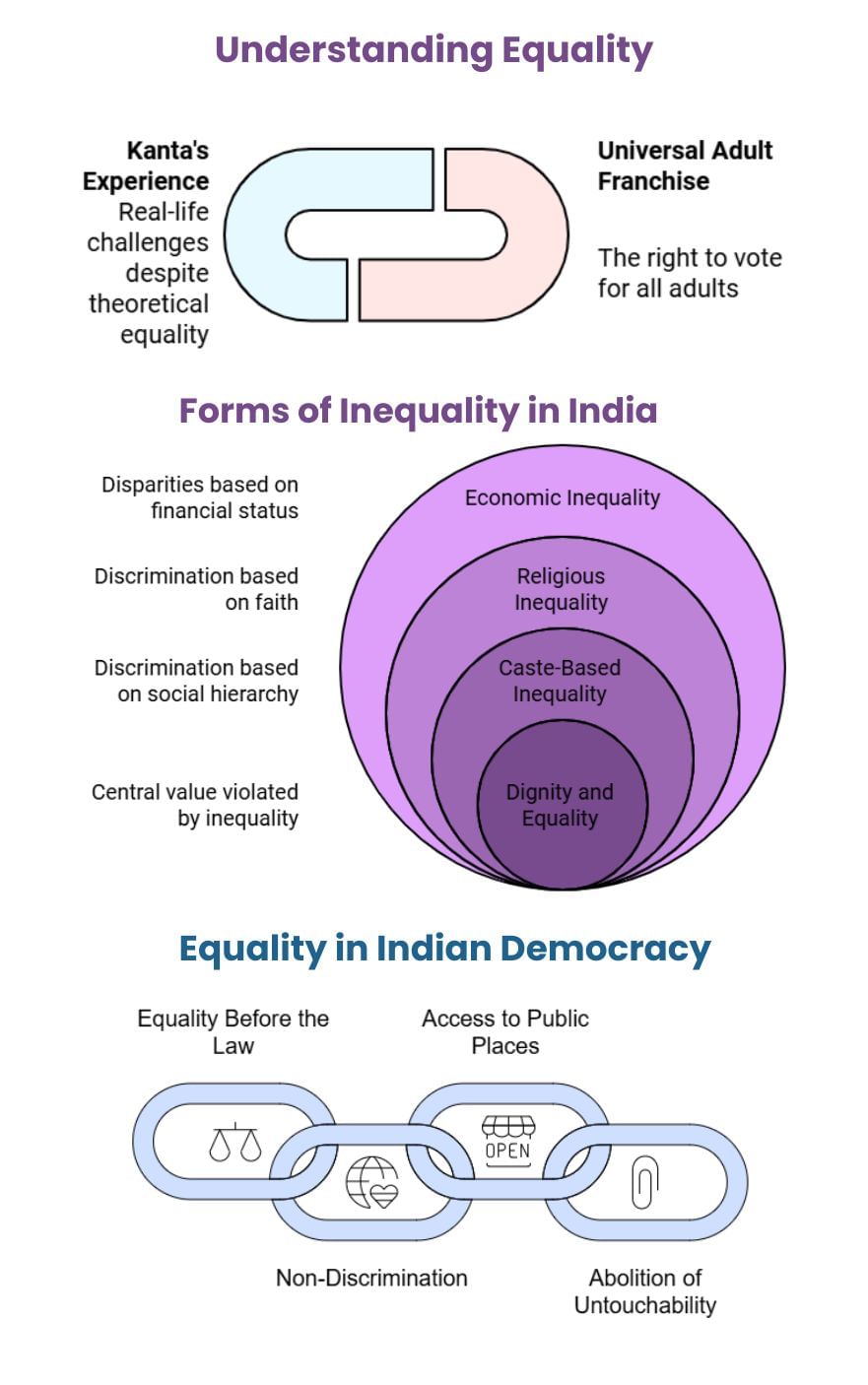 Mindmap: On Equality | Social Studies (SST) Class 7 (Old NCERT)