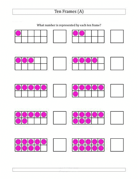 Worksheet Solutions: Count on Ten Frames (up to 10) | Maths for LKG
