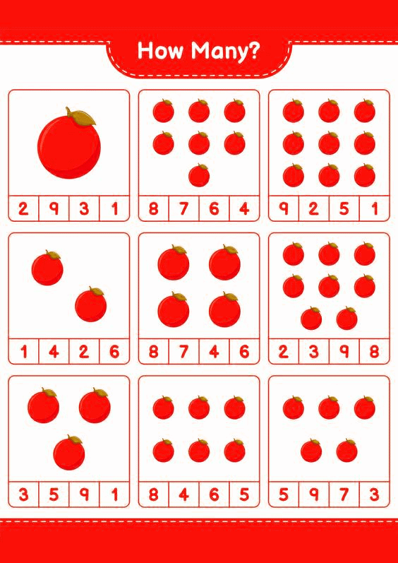 Worksheet: Learn to Count and Write (up to 10)