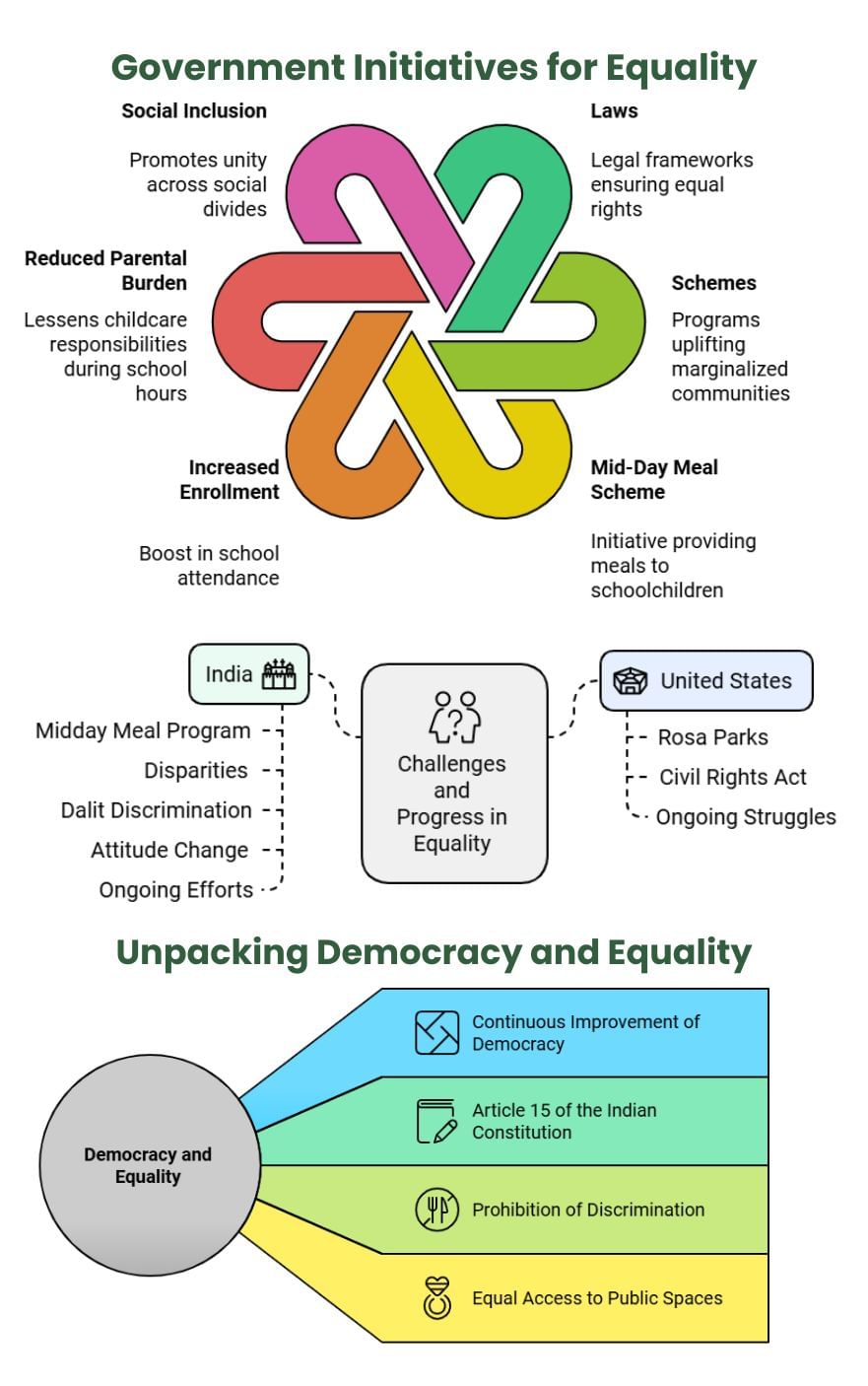 Mindmap: On Equality | Social Studies (SST) Class 7 (Old NCERT)