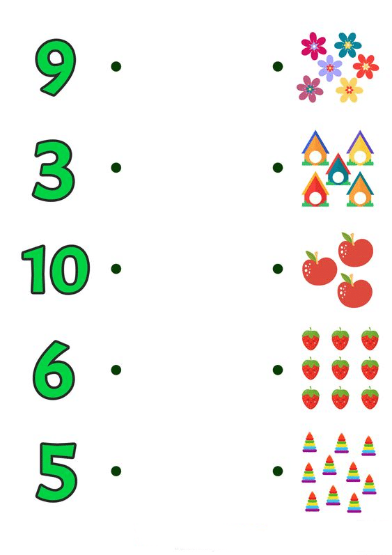 Worksheet: Count Objects (up to 10) | Maths for LKG