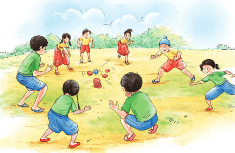 Class 4 English Worksheet Solutions Chapter 8 The Lagori Champions