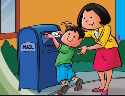 We post our letters in a Post Box
