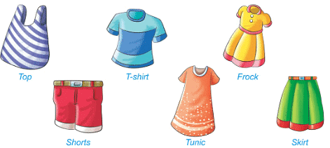 Clothes We Wear - 2 Class 1 Worksheet EVS