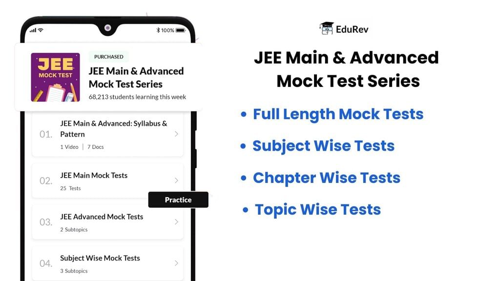 What all will you get under EduRev Infinity Package for JEE? | Mock Tests for JEE Main and Advanced 2026