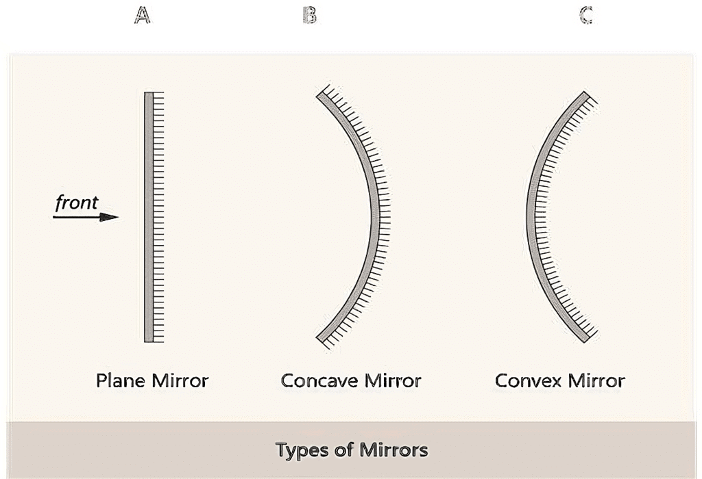 Types of mirrors