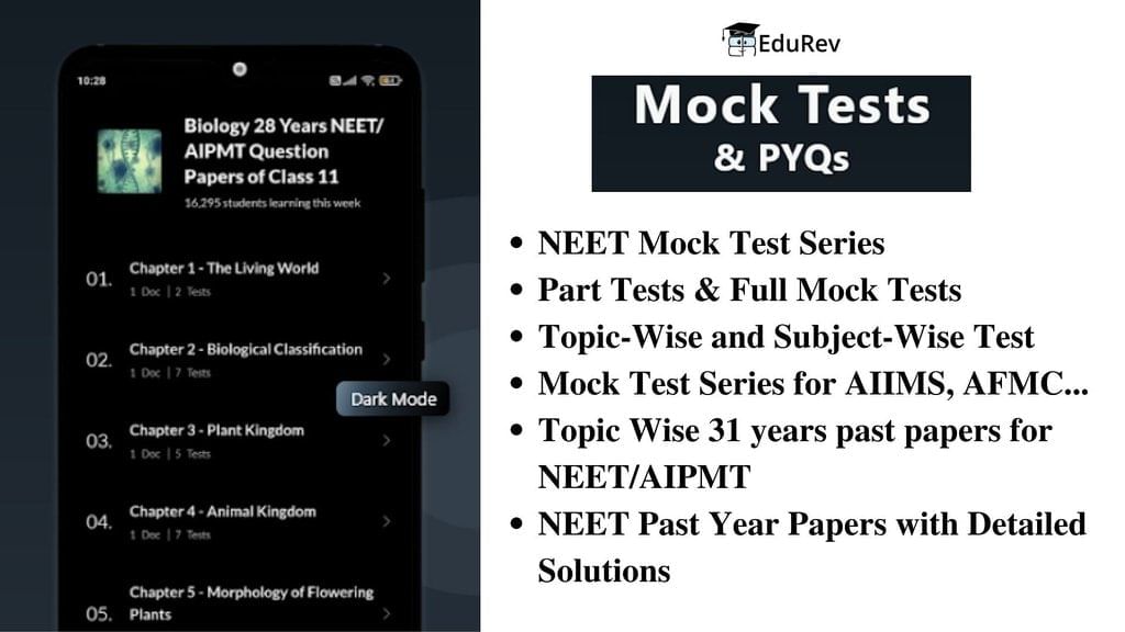 What do you get under EduRev Infinity Package for NEET? | Chemistry Class 12