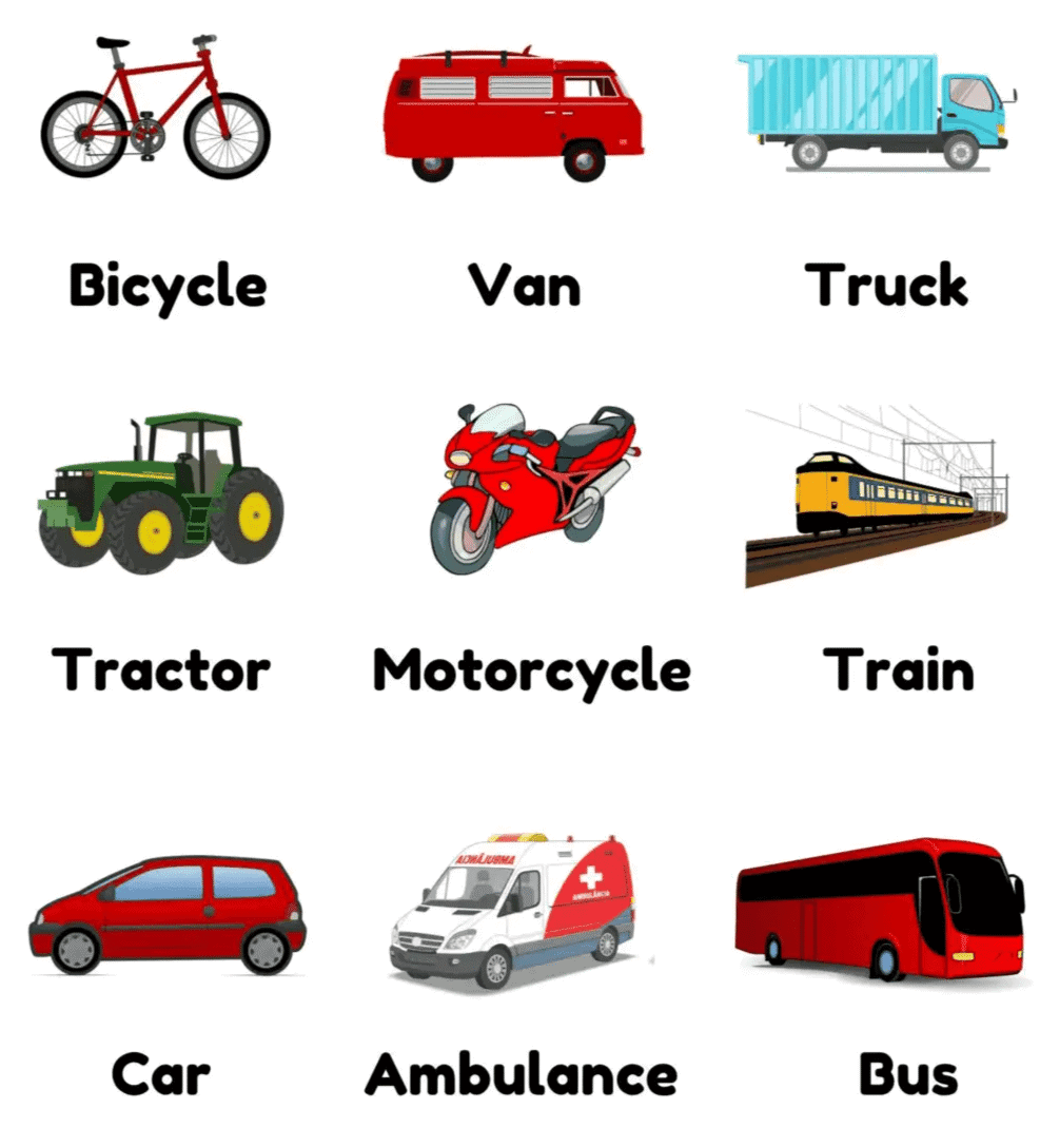 Class 2 Means of Transport - CBSE Worksheets- 1 Solutions