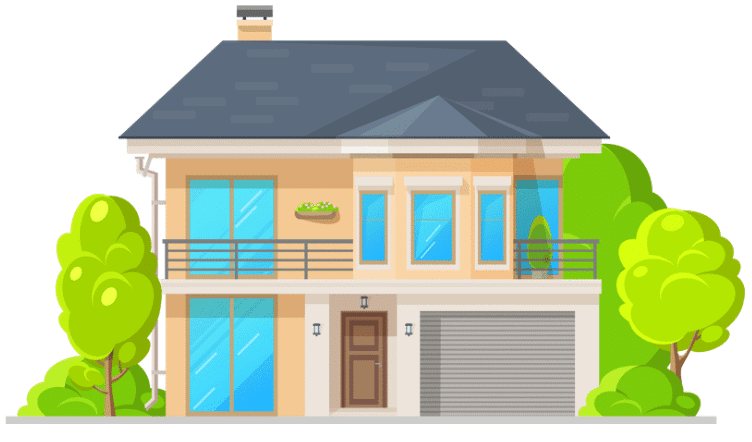 Worksheet: Houses - 1 | Worksheets with solutions for Class 2