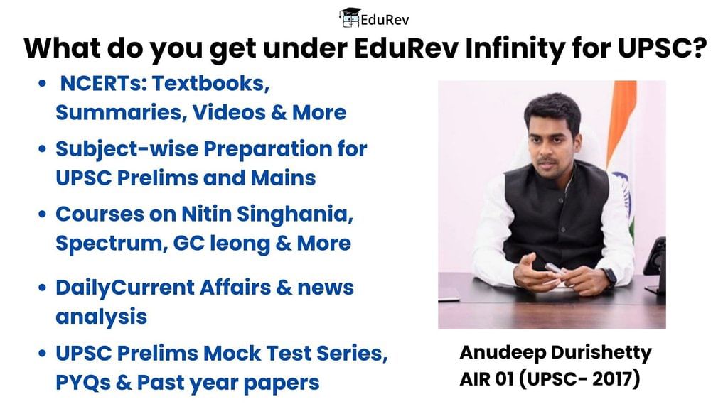 What do you get under EduRev Infinity Package for UPSC? | History for UPSC CSE