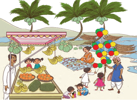 A Day at the Beach Class 2 Notes Maths