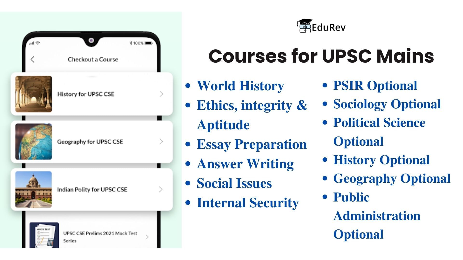 What do you get under EduRev Infinity Package for UPSC? | History for UPSC CSE
