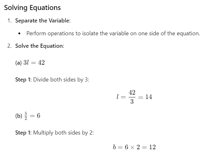 Simple Equations Class 7 Notes Maths Chapter 4