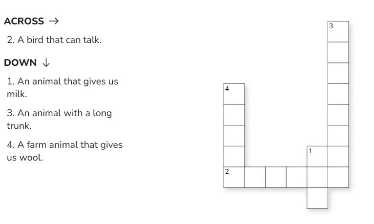 Animals Around Us - CBSE Worksheets- 1