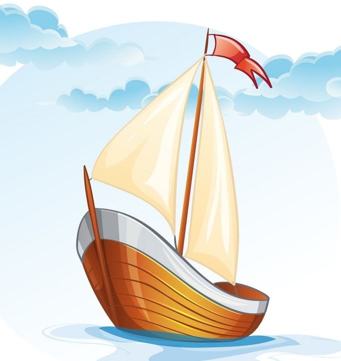 Air helps to move sailboats
