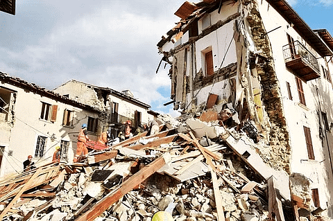 Destruction Caused by Earthquake
