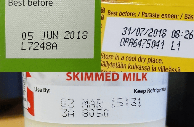 Expiry Dates on Packets
