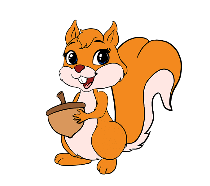 A squirrel gnaws nuts when it is hungry but plants need to make their own food to satisfy their hunger.