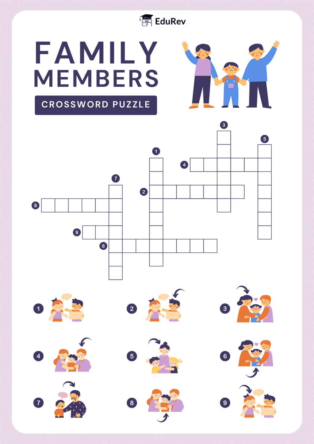 My Family - 1 Class 1 Worksheet EVS