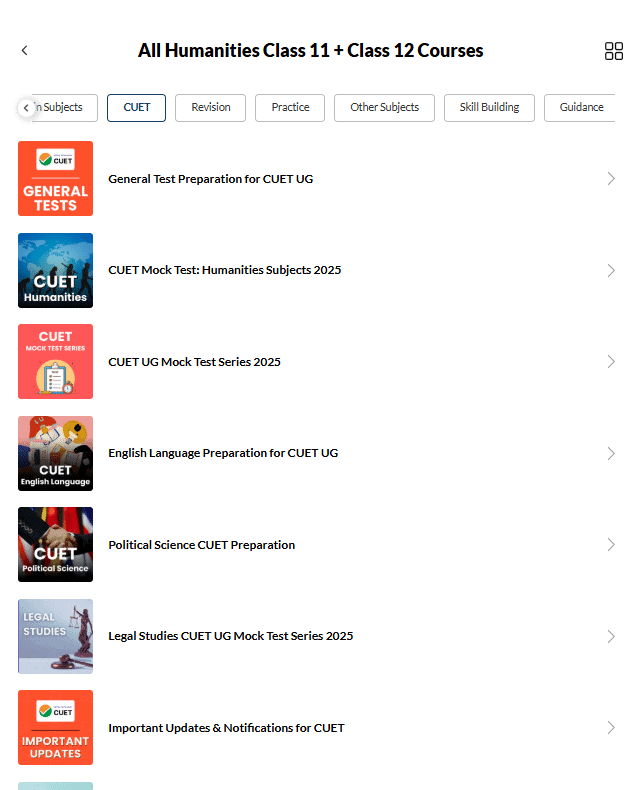 What all do you get under EduRev Infinity for Class 11 and Class 12 Humanities/Arts? | How to prepare for Humanities