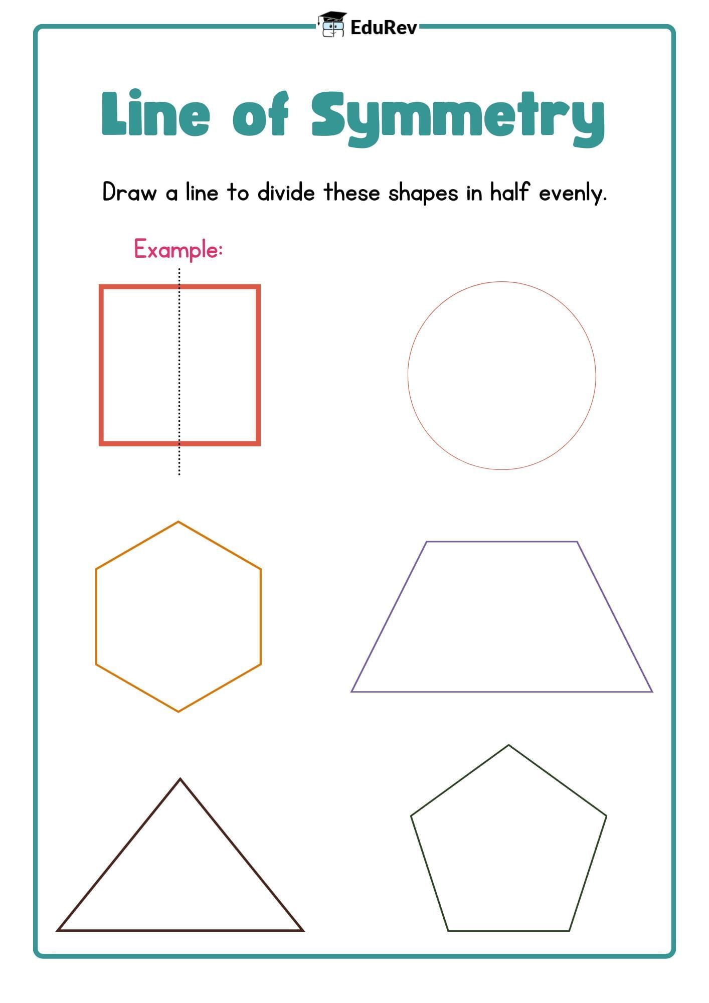 Visual Worksheet: Lines of Symmetry | Mathematics (Maths Mela) Class 5 - New NCERT