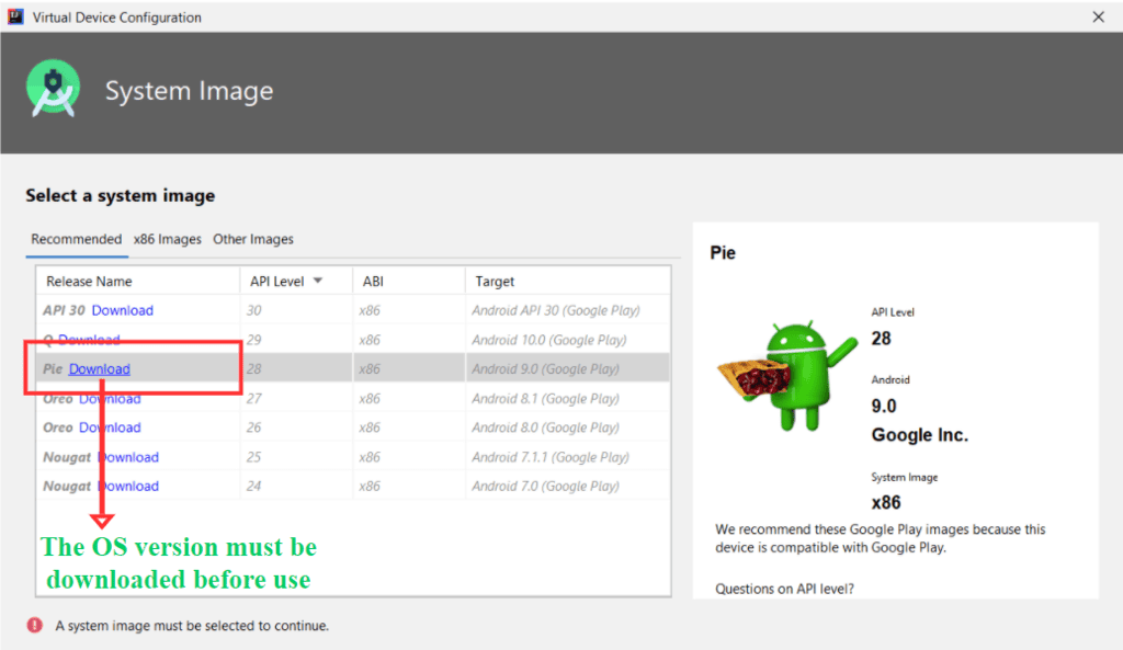 Setting Up the Emulator