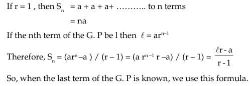 Sum of first n terms of a G.P.