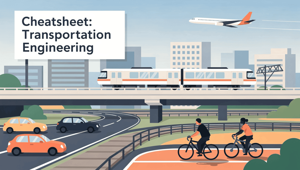 Cheatsheet: Transportation Engineering