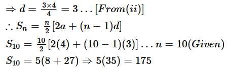 Assignment: Arithmetic Progressions | Mathematics (Maths) Class 10