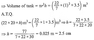 Class 10 Maths Chapter 12 Previous Year Questions - Surface Area and Volumes