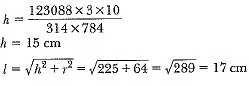 Class 10 Maths Chapter 12 Previous Year Questions - Surface Area and Volumes