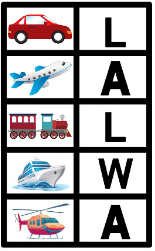 Means of Transport - 1 Class 1 Worksheet EVS