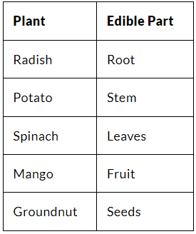 NCERT Solutions for Class 6 Science - Food - Where does it Come from?