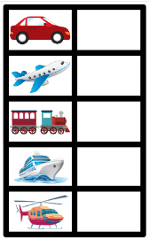 Means of Transport - 1 Class 1 Worksheet EVS