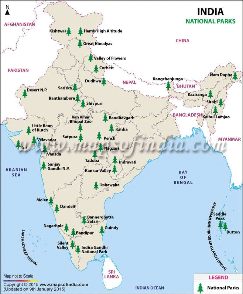 National Parks & Wildlife Sanctuaries in INDIA | General Awareness - Bank Exams