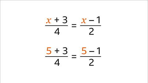 Solving for x - 4 - Year 7
