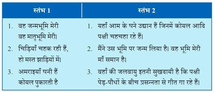 मातृभूमि NCERT Solutions | Hindi for Class 6